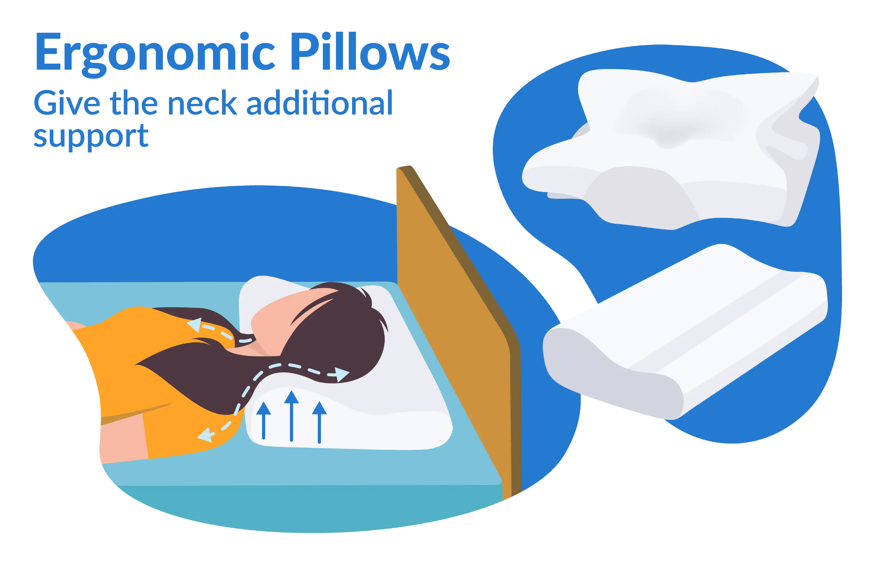 ergonomic pillow graphic